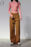 BASERANGE Ribbed Long Sleeve Top T-Shirt TTVL Collection France BAS-TTVL-RBV-WI22-BSH Ruby Red